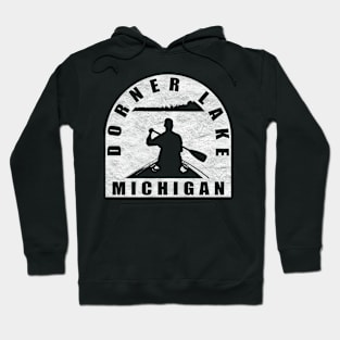 Dorner Lake Canoeing Michigan Hoodie